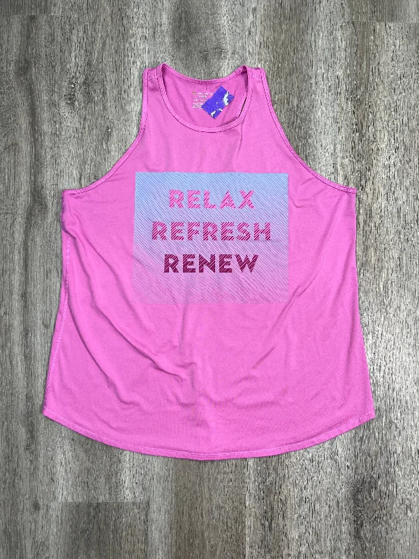 Pink Athletic Tank Top Tek Gear, Size Xxl