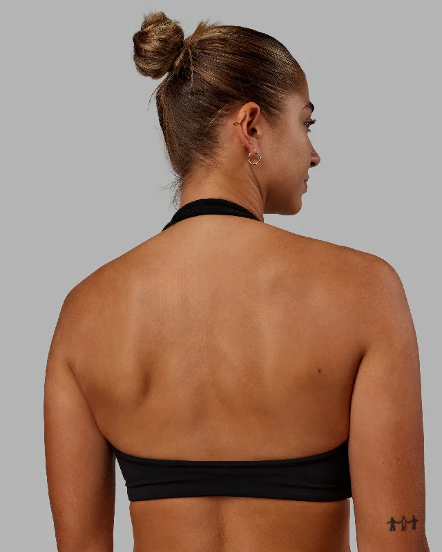 Tailored Clothing For Women Stamina Halter Sports Bra - Black