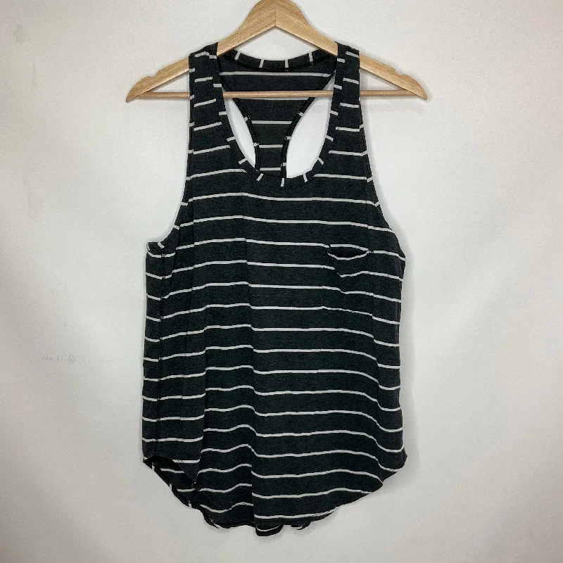 Striped Pattern Athletic Tank Top Lululemon, Size 8