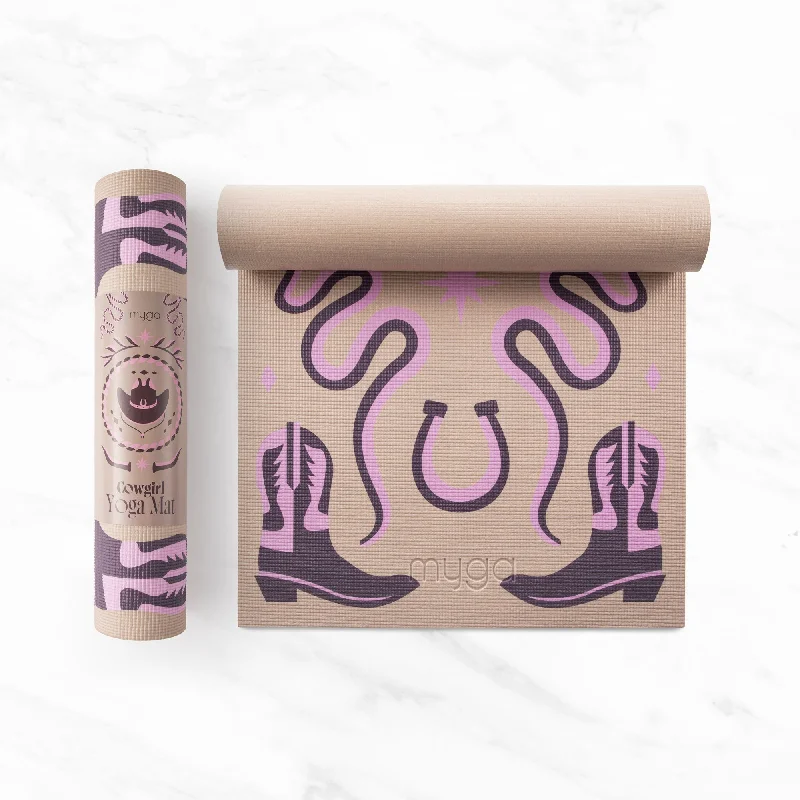Women's Contemporary Apparel Cowgirl Mat For Yoga & Fitness Non Slip