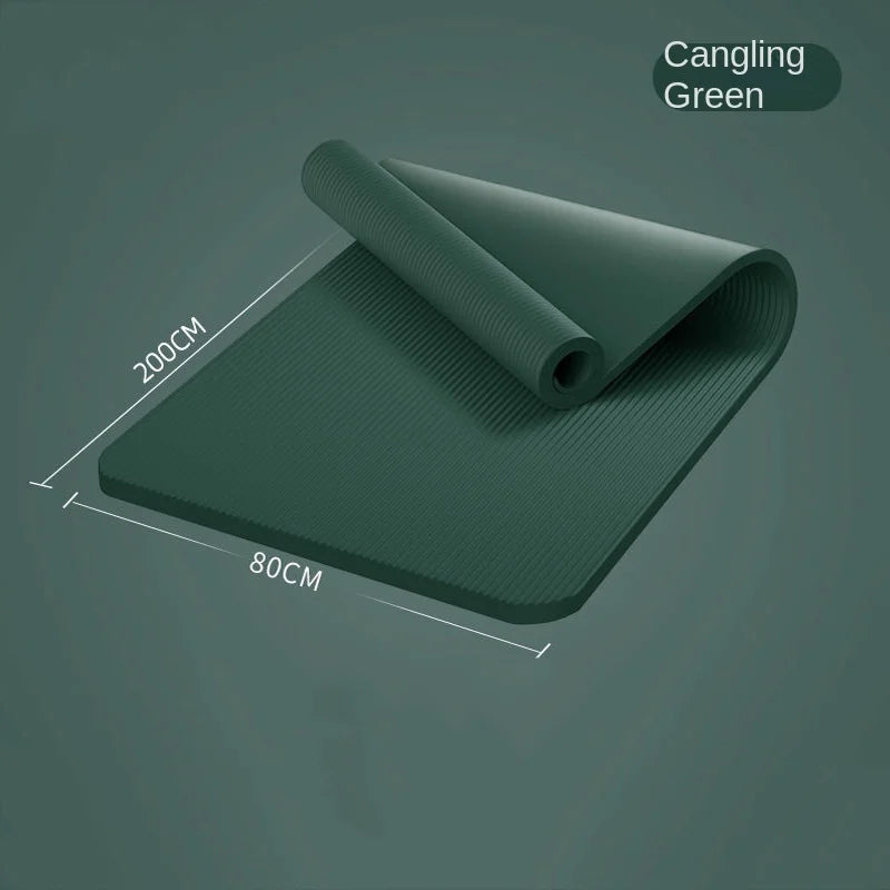 Dark green yoga mat