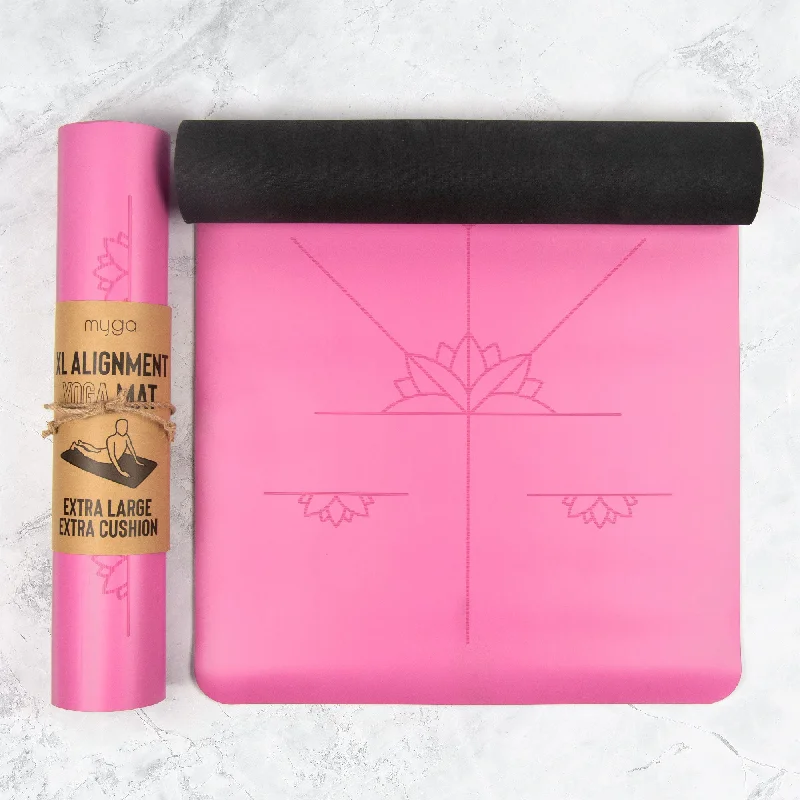 Women's Transitional Apparel Extra Large Pink Alignment Yoga Mat