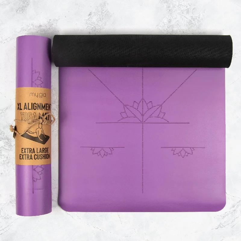 Women's Clothes Extra Large Purple Lotus Alignment Yoga Mat
