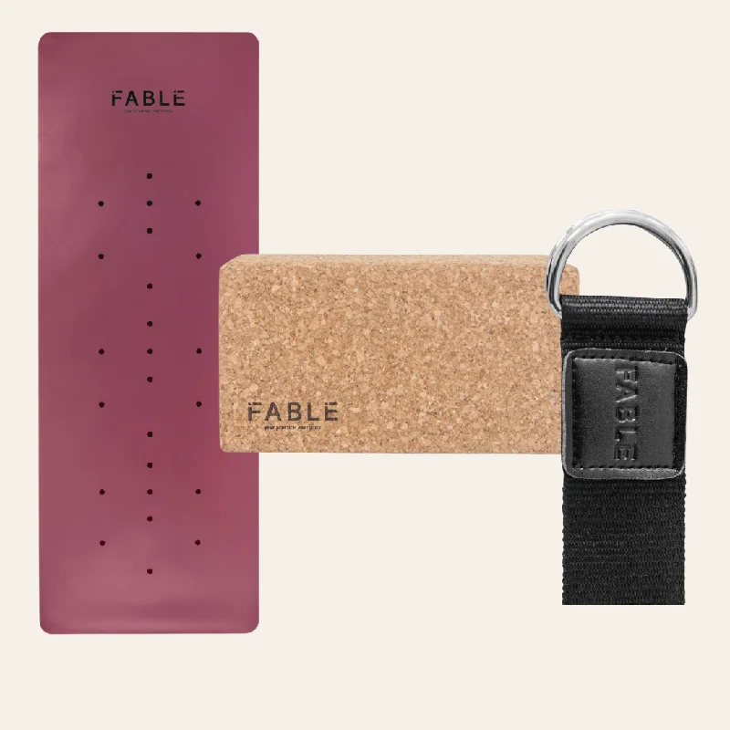 Fable Complete Home Yoga Studio Set - Berry