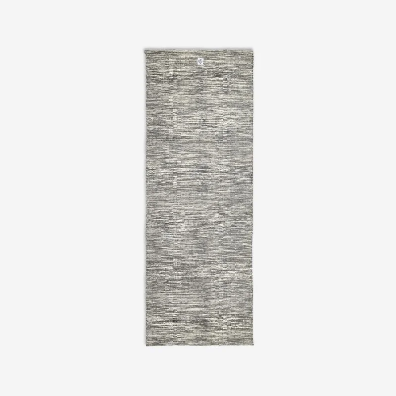 Gentle Yoga Cotton Mat/Over-Mat 183 cm ⨯ 68 cm ⨯4 mm - Mottled Grey