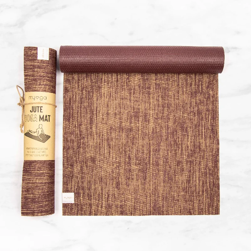 Modern Women's Clothes Jute Mat - Plum