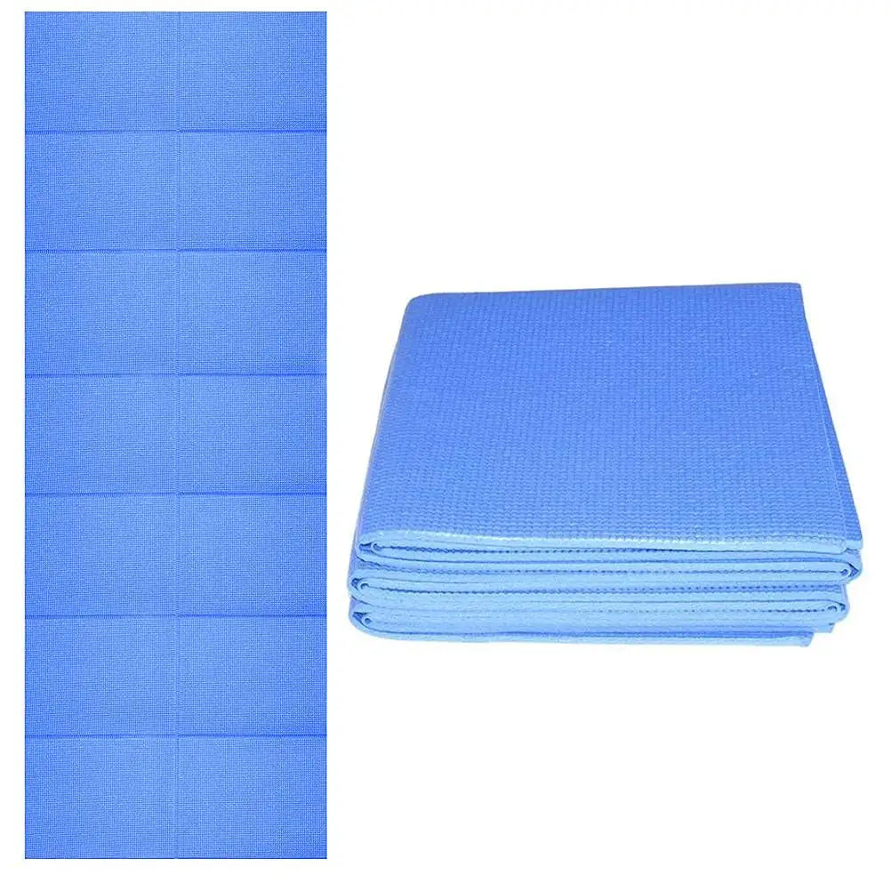 Light blue yoga mat