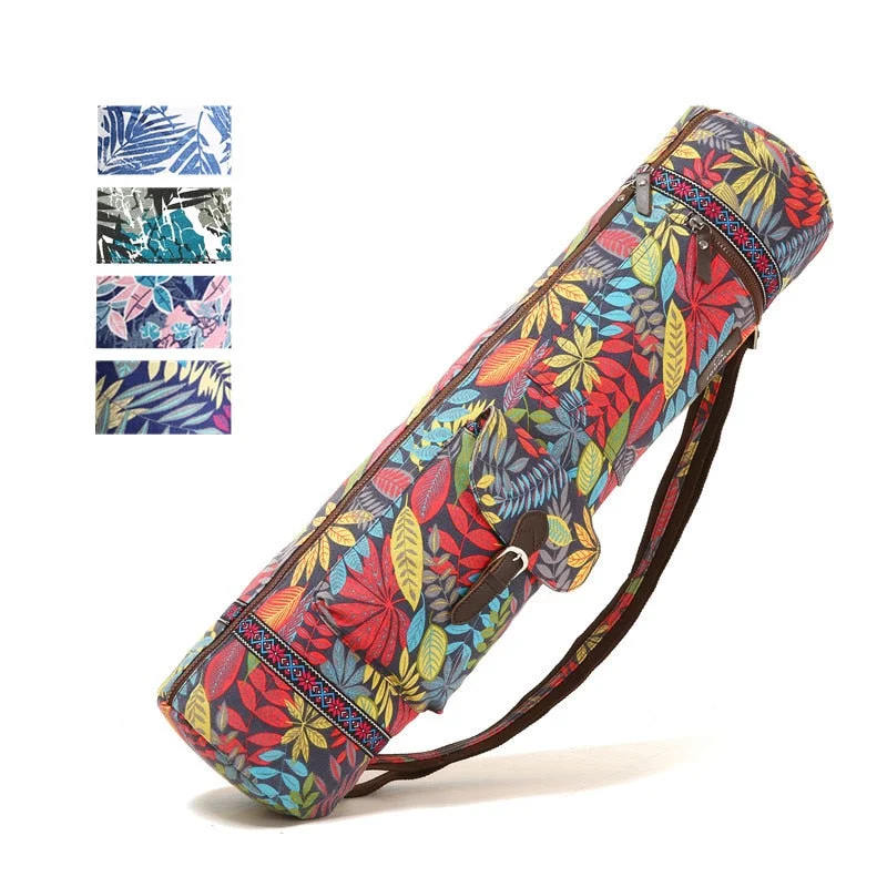 Printed Yoga Bag 72*18*18cm Yoga mat Bag Exersice Mat Bag Pilates Pad Backpack Sports Knapsack Fitness Dance Gymnastics Mat Case