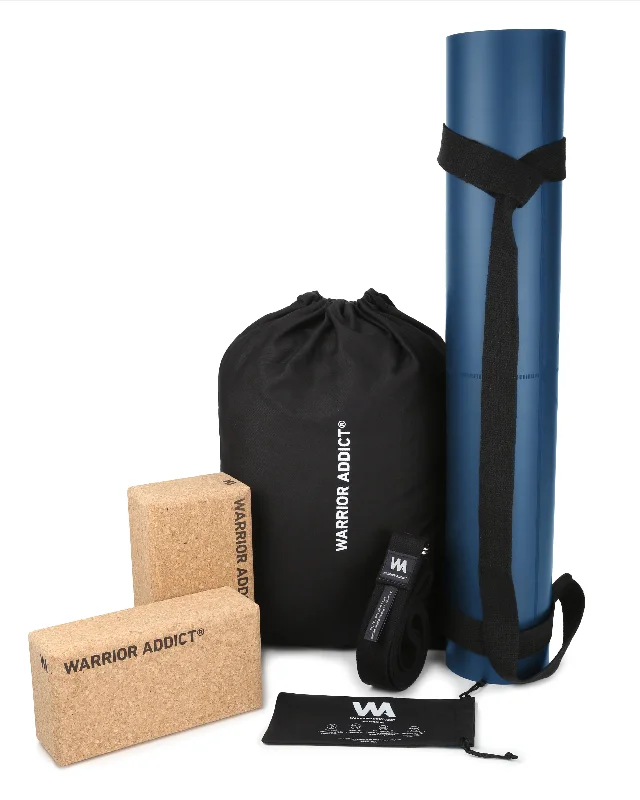 Women's Vintage Clothes Warrior Yoga Gift Set Blue